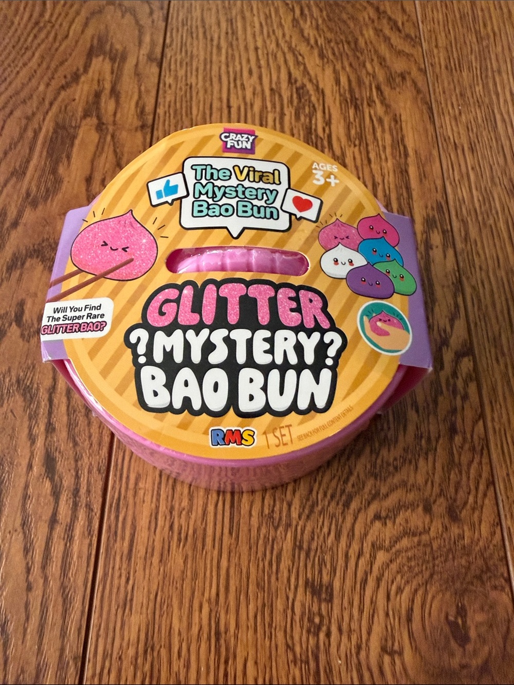 Glitter Mystery Bao Bun Toy - Pink- SEALED
